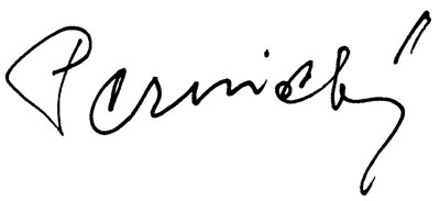 Vlastnorun podpis genmjr. v.v. Ing Rudolfa Pernickho. 